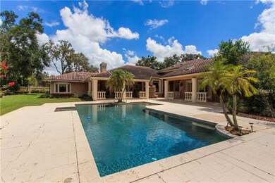 Sparkling open lap pool