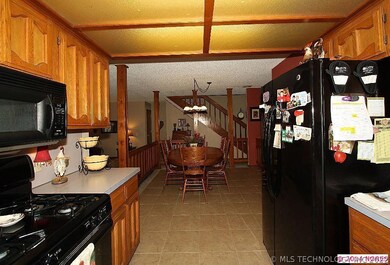 View of area dining from kitchen.