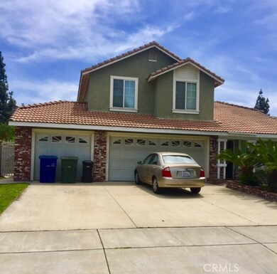 Front view of home with three-car garage