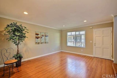 Spacious living room with brand new laminated wood