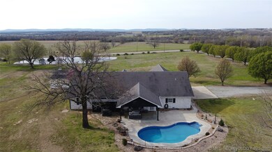 Aerial view looking South