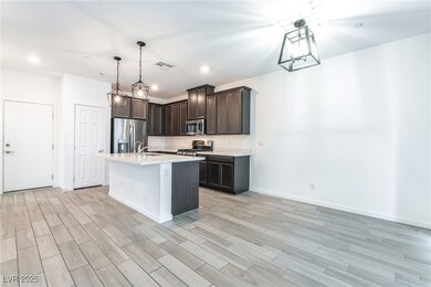 Kitchen featuring light wood-type flooring, light