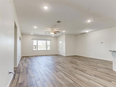 Unfurnished room featuring light wood-style floors