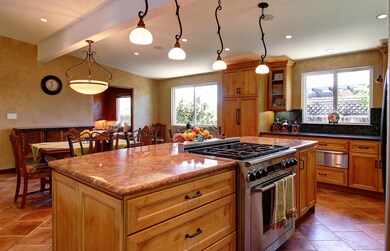 Kitchen with custom lighting