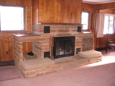 Living room fireplace