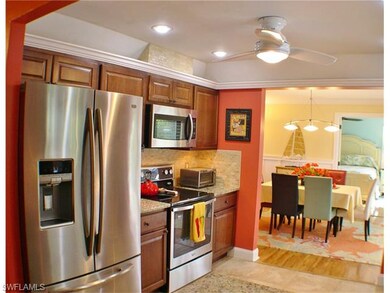 New stainless frig, stove and microwave.