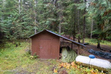 shed and propane tank