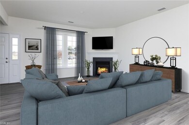Living Room Virtually Staged