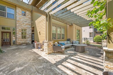 View of patio featuring an outdoor living space a
