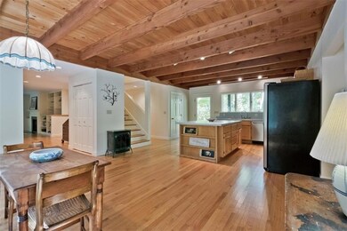 The open kitchen space offers plenty...