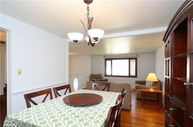 Dining room open to living room