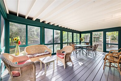 Enter the home through the screened porch