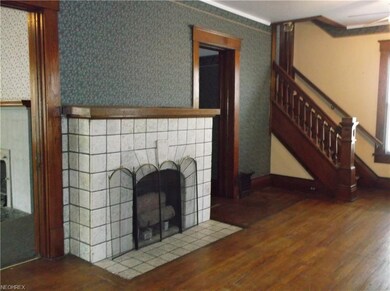 Living Room with hardwood floors and fireplace wit