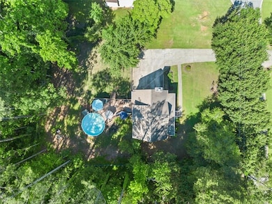 Aerial view of property and surrounding area