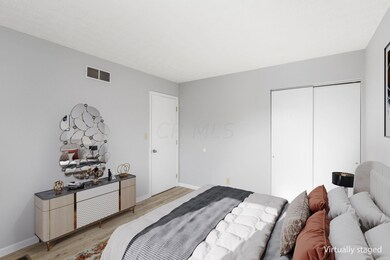 Primary bedroom virtually staged