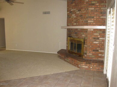 BRICK FIREPLACE IN FAMILY ROOM
