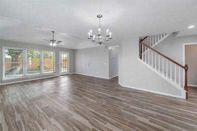TONS of natural light in this open living area. An