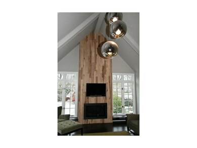 Great Room Cherry Wood Fireplace