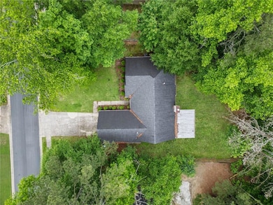 View from above of property