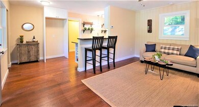 open floorplan with new hardwood floors