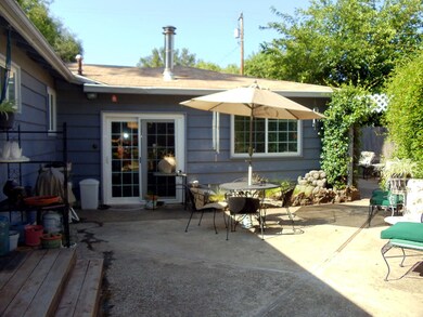 View of patio from back yard