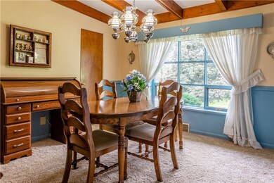 Lovely Dining Room. New Carpet but there is hardwo