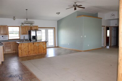 Kitchen, Dining Area, Living Room