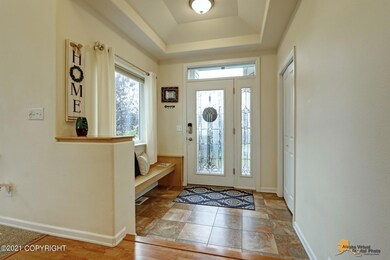 Entry with bench