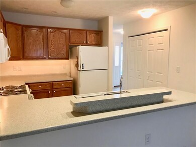 kitchen with Laundry closet doors to the right and