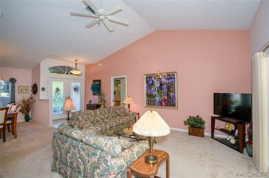 Cathedral ceilings create additional space