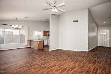 Great Room with view to Kitchen