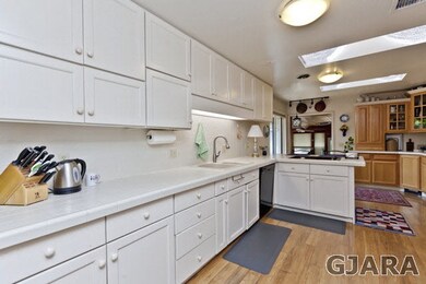 Wonderful counter and cupboard space.