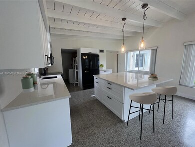 Kitchen with oversized island