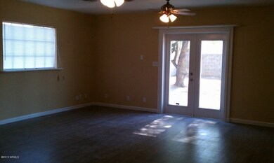 family room with french doors