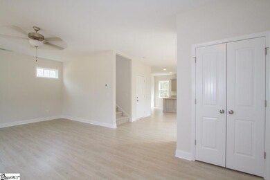Family room with coat closet