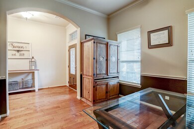 View from formal dining to entry