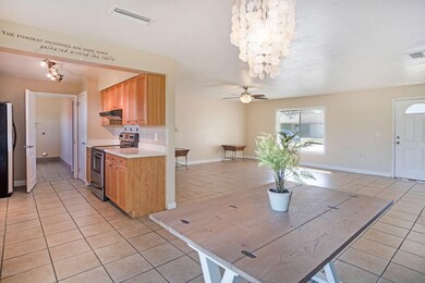 Dining/kitchen/living