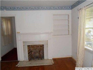 Living room with fireplace
