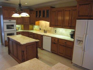 Hugh walk-in pantry behind the double oven.