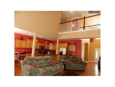 Open concept from great room to kitchen
