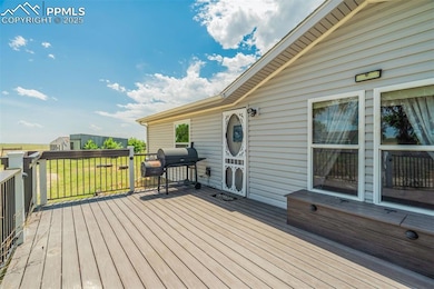 Deck with area for grilling