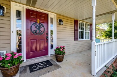 Welcoming covered front porch!