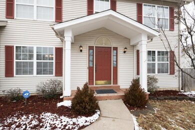 Covered porch to greet your guests and protect you