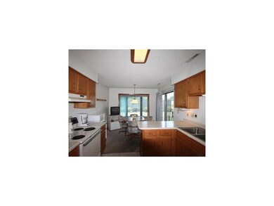 Kitchen. Large kitchen and dining area with bow wi