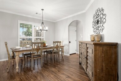 Ample dining room or formal living room off entry