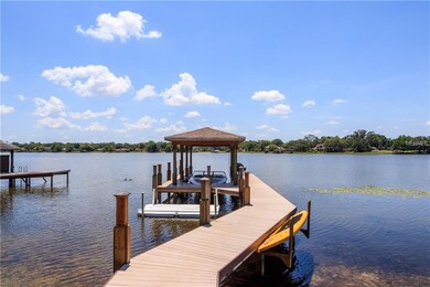 Fish off the dock with boat lift