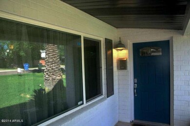 Front door in Annie Sloan blue paint