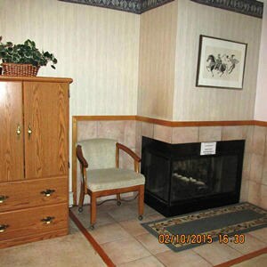 NEW Electric fireplace with tile