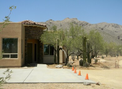 front with mountains