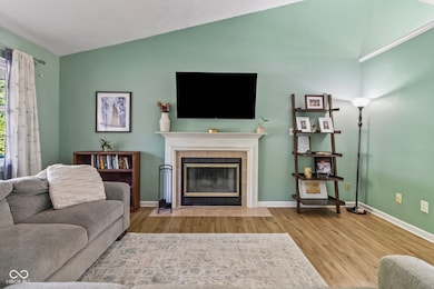 wood burning fireplace